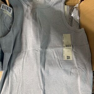 No Boundaries Light Gray Ribbed Tank Top